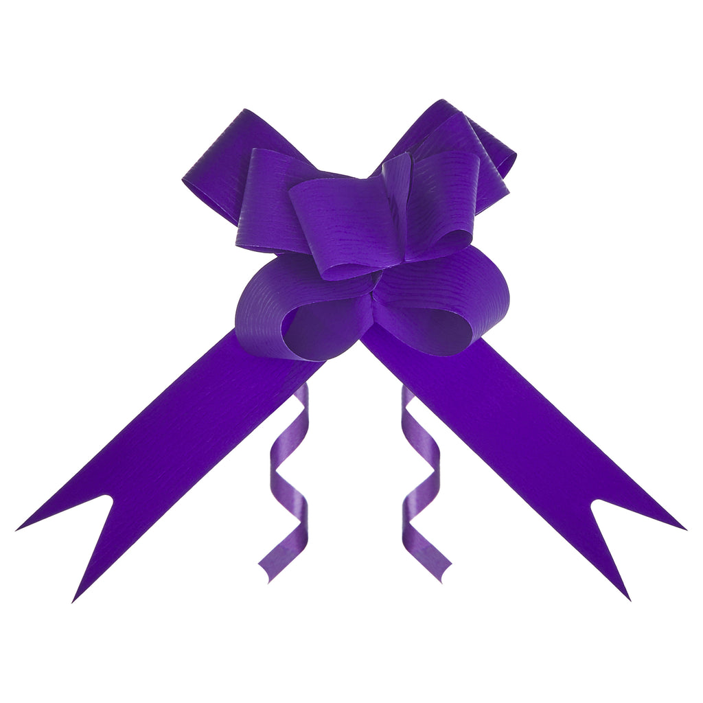 SYNTHETIC PAPER PURPLE BUTTERFLY PULL BOW