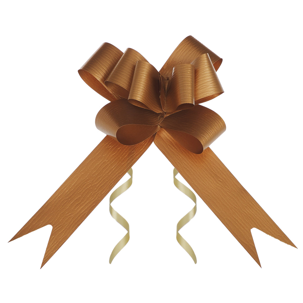 SYNTHETIC PAPER GOLD BUTTERFLY PULL BOW