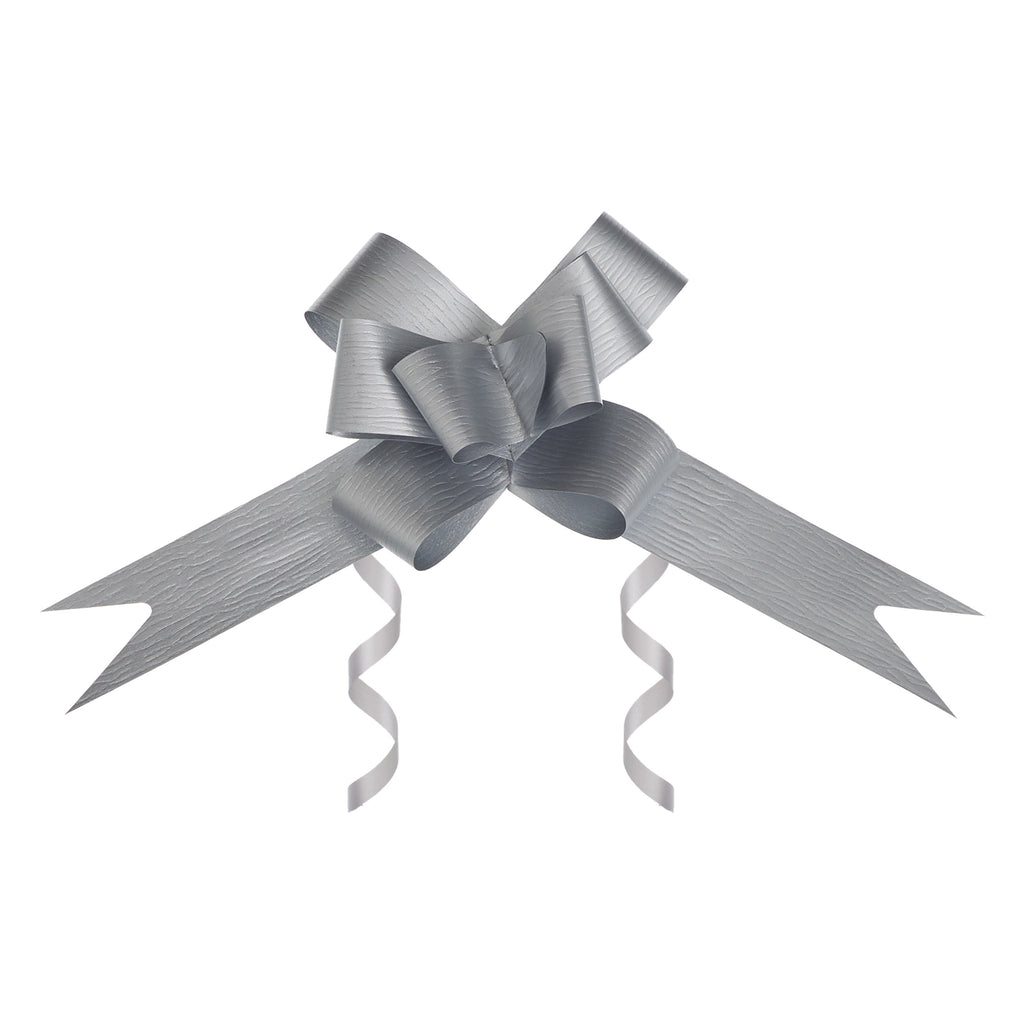 SYNTHETIC PAPER SILVER BUTTERFLY PULL BOW