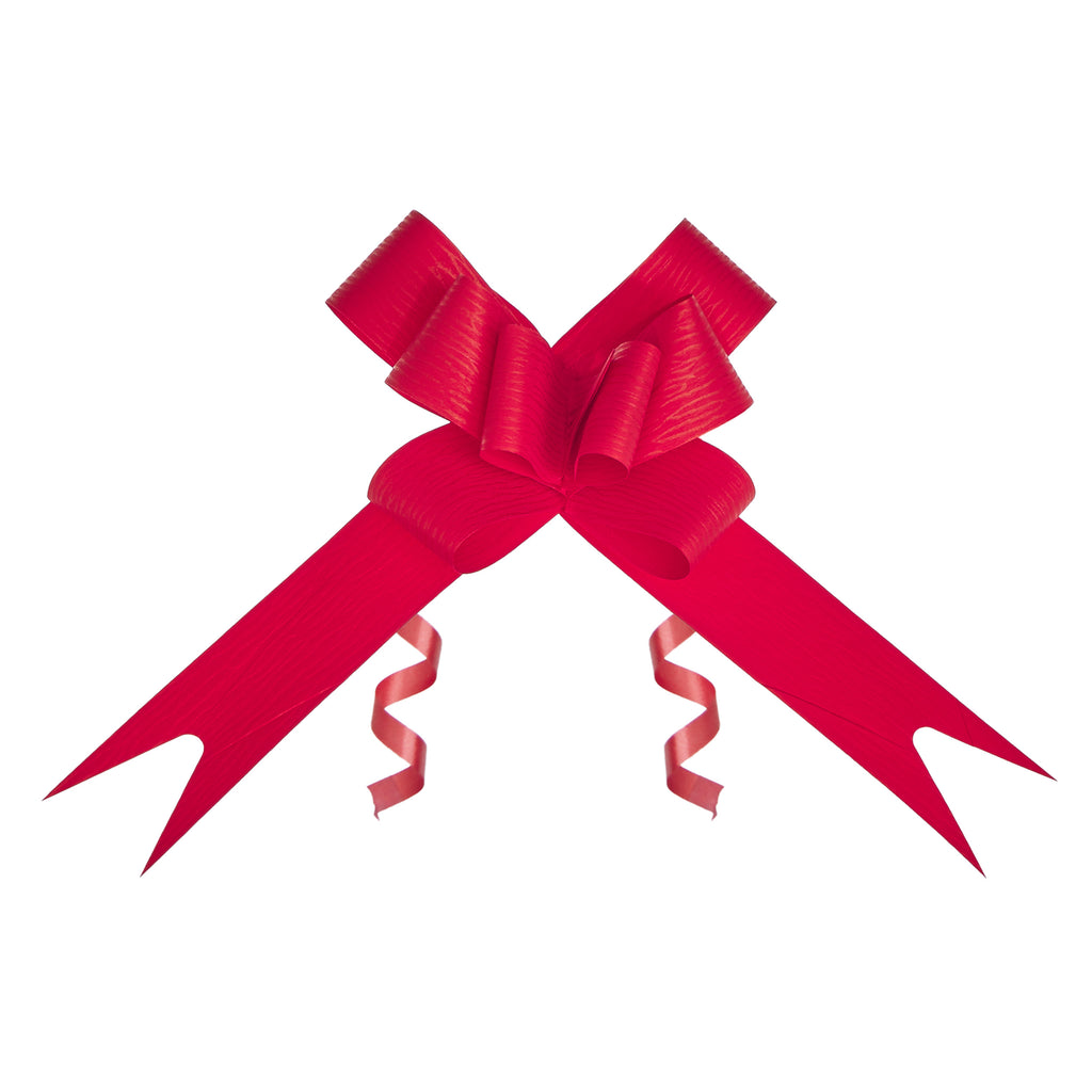 SYNTHETIC PAPER RED BUTTERFLY PULL BOW