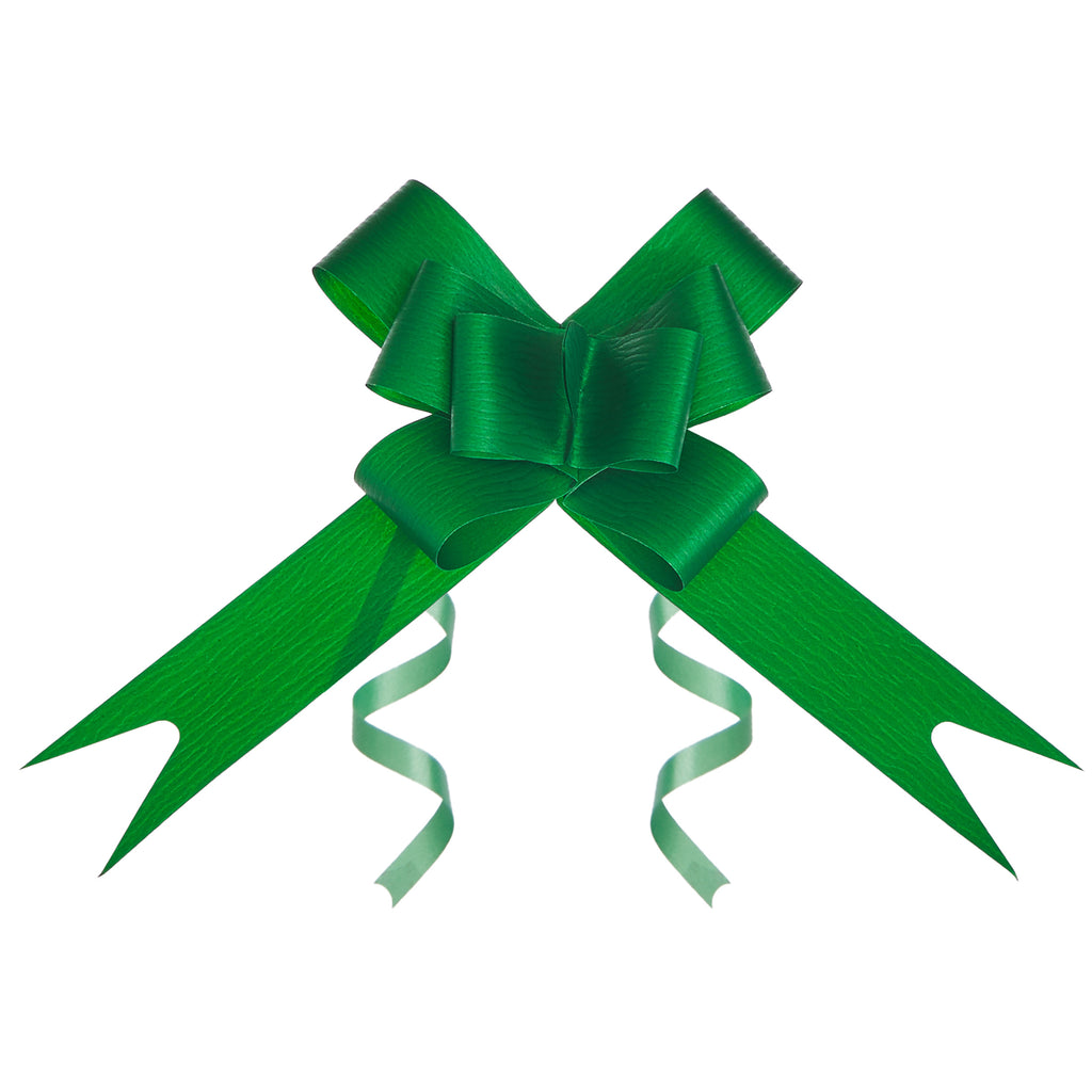 SYNTHETIC PAPER EMERALD BUTTERFLY PULL BOW