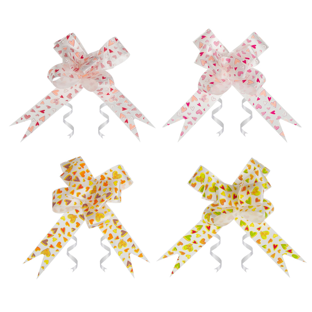 ASSORTED "PINK SILVER" BUTTERFLY PULL BOW