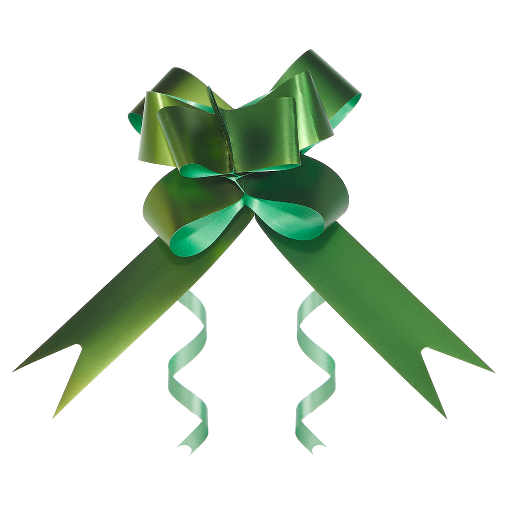 SILKY METAL EMERALD BUTTERFLY PULL BOW
