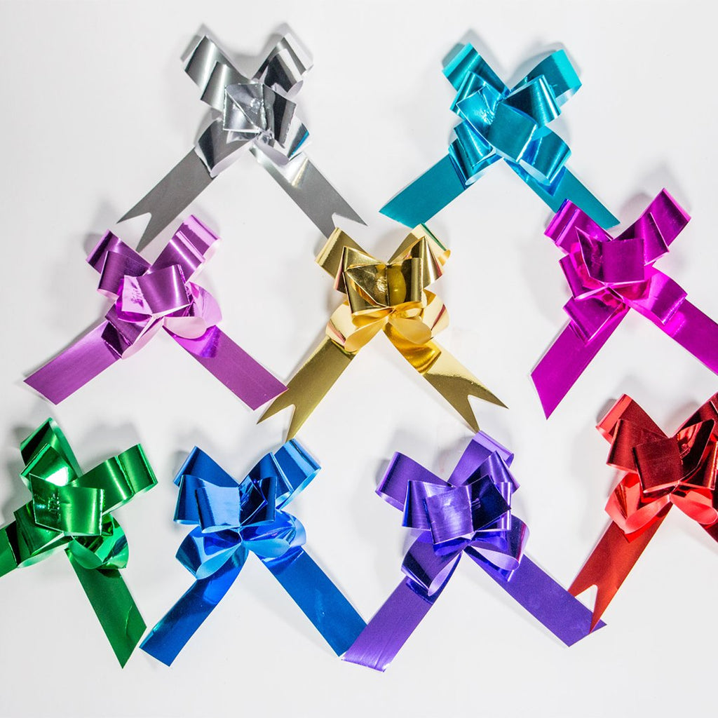 ASSORTED METALLIC BUTTERFLY PULLBOW