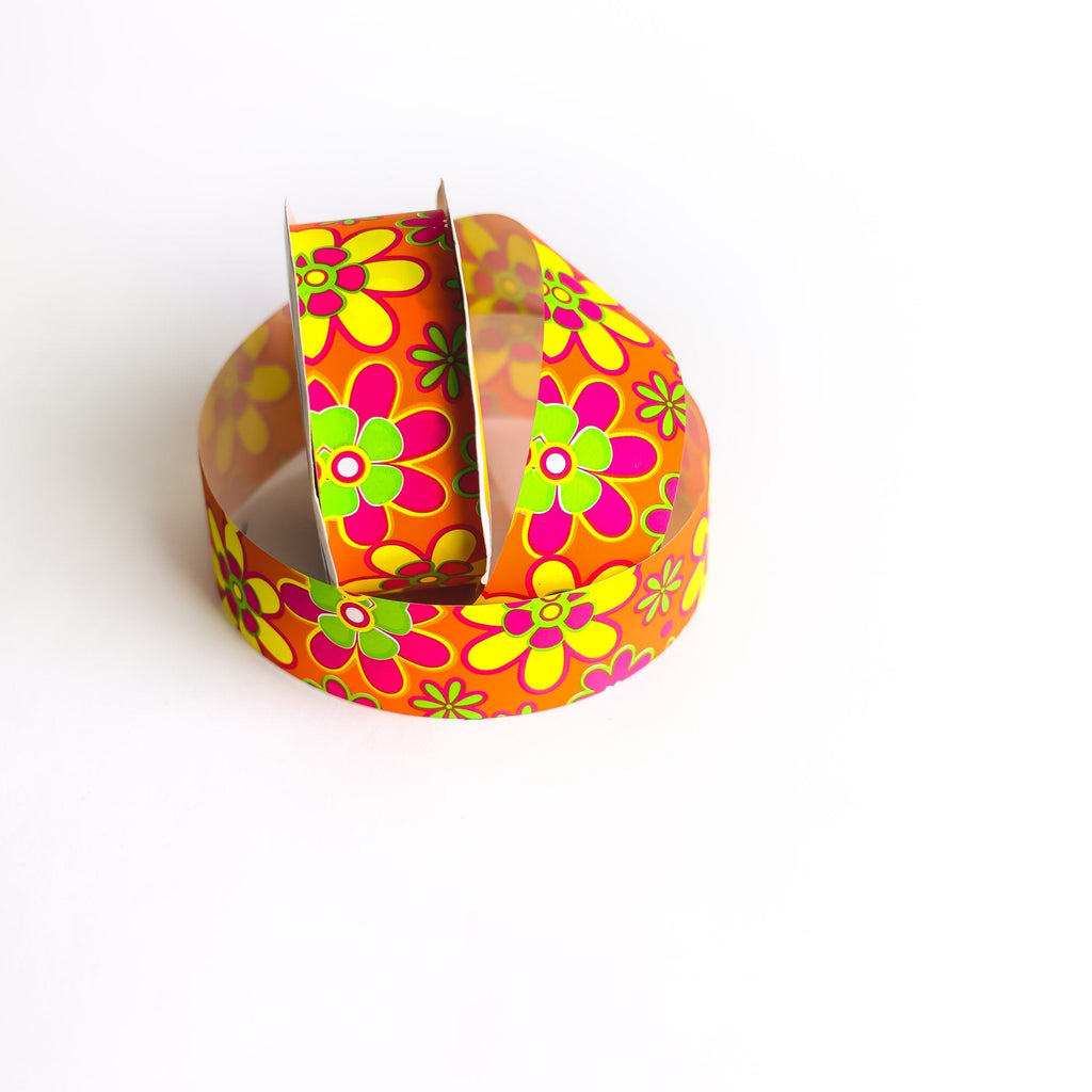 ORANGE DAISIES RIBBON