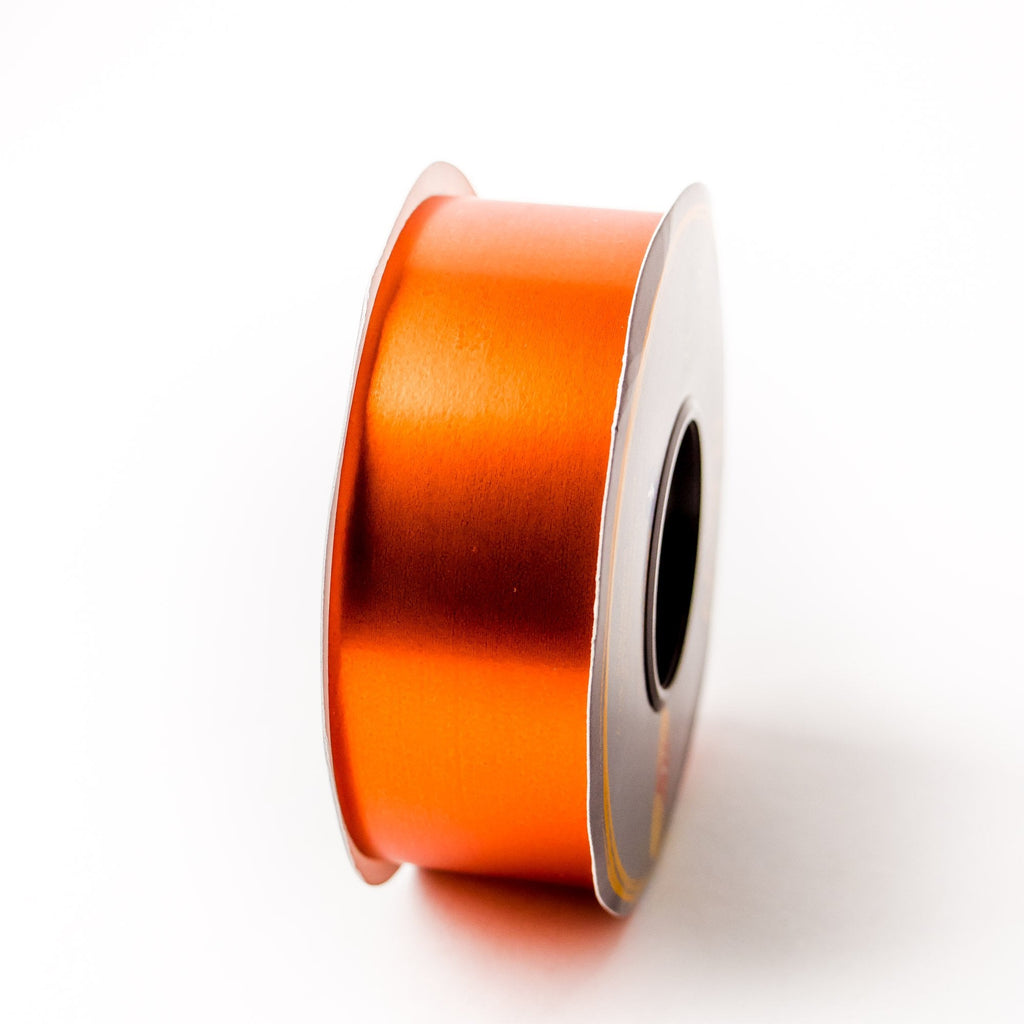 SILKY METAL ORANGE RIBBON