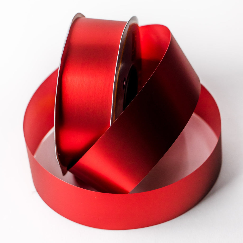 SILKY METAL RED RIBBON