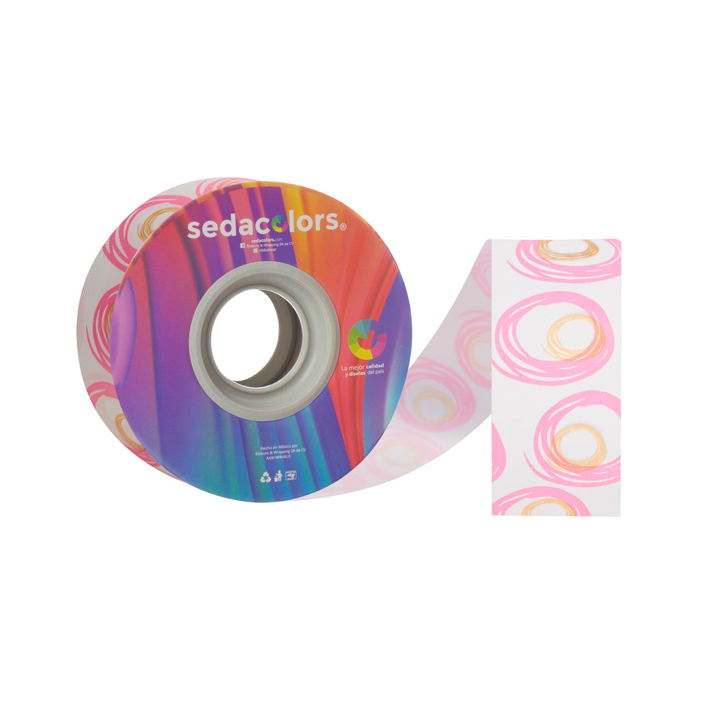 WHITE SPIN RIBBON