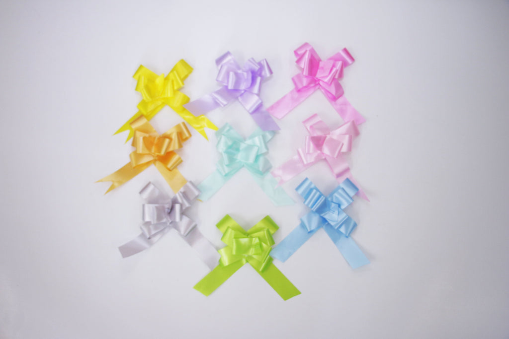 ASSORTED LIGHT PLAIN BUTTERFLY PULL BOW