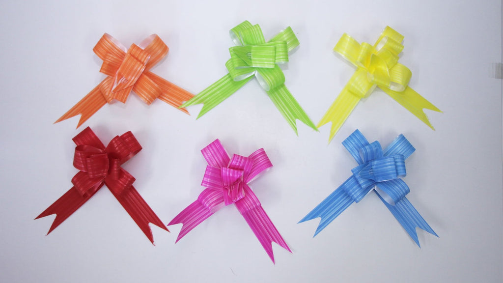 ASSORTED "NATUR" BUTTERFLY PULL BOW
