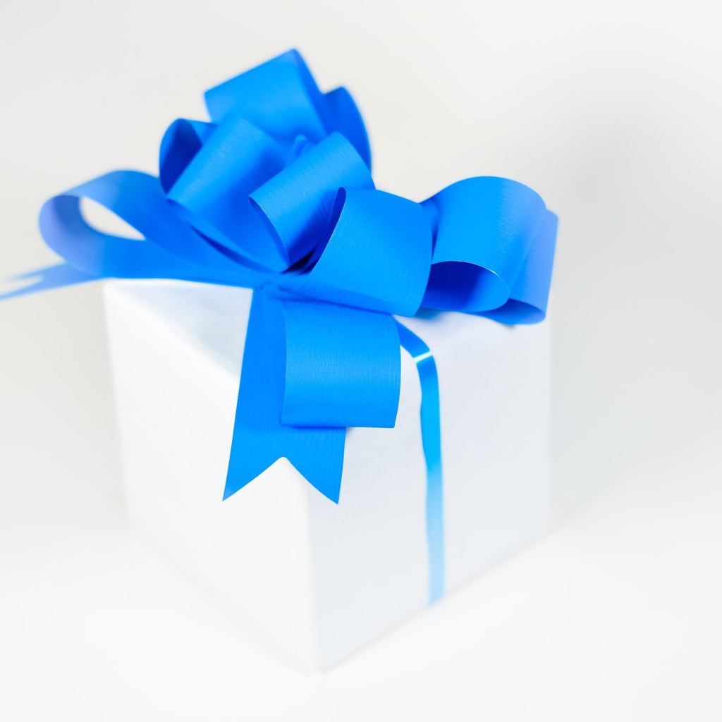 "SYNTHETIC PAPER" TURQUOISE BUTTERFLY PULL BOW