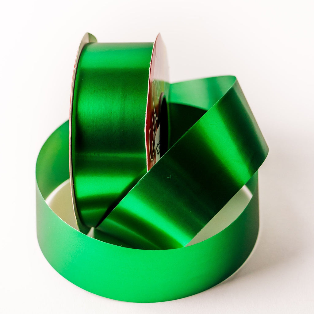 SILKY METAL EMERALD RIBBON