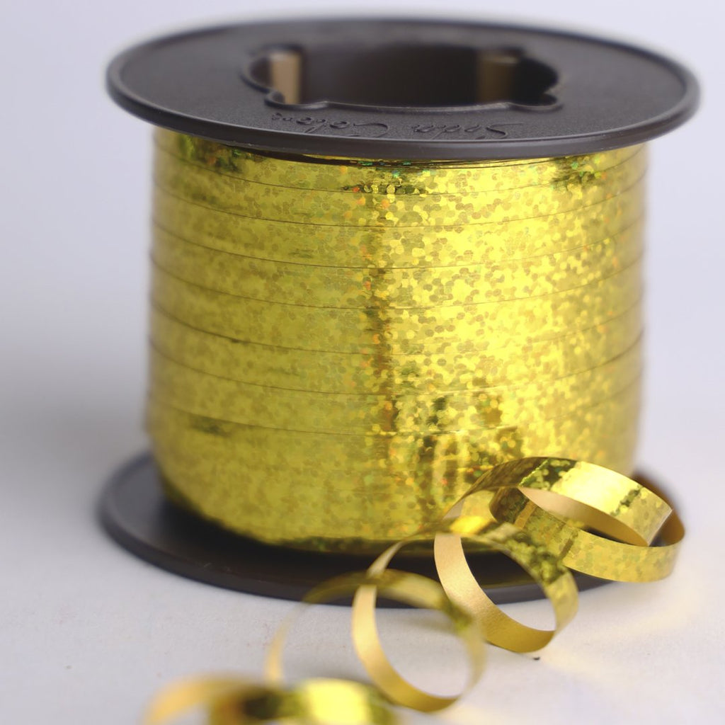 GOLD HOLOGRAM CURLING