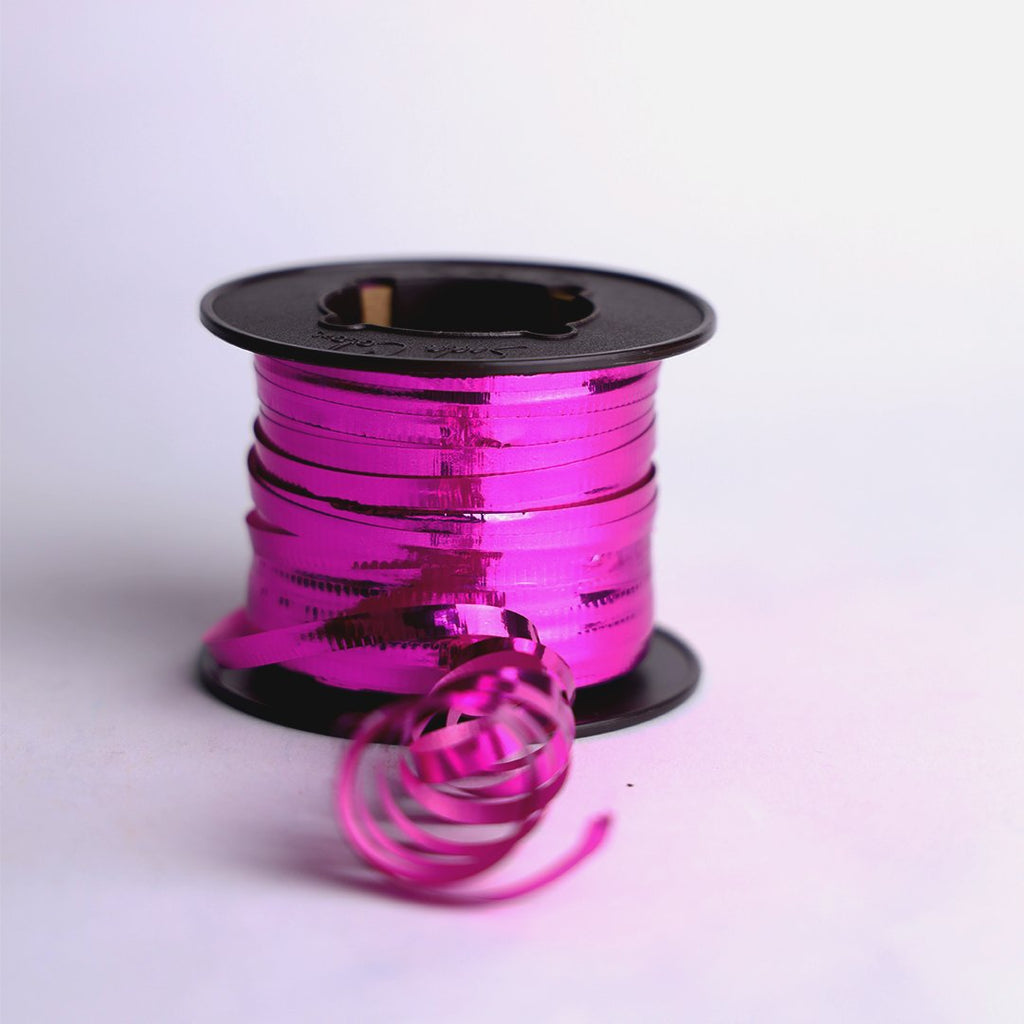 FUCHSIA METALLIC CURLING