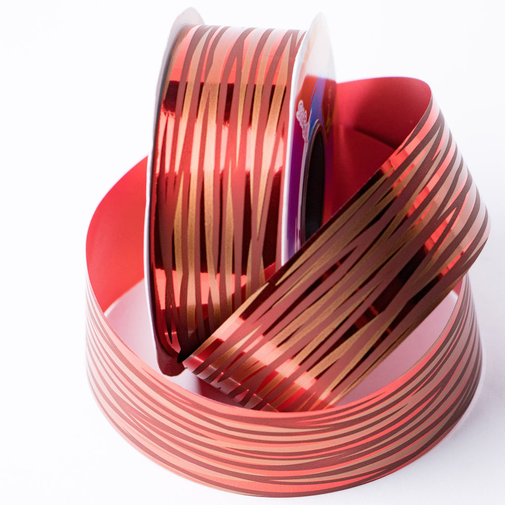 METALLIC FILLING RED RIBBON