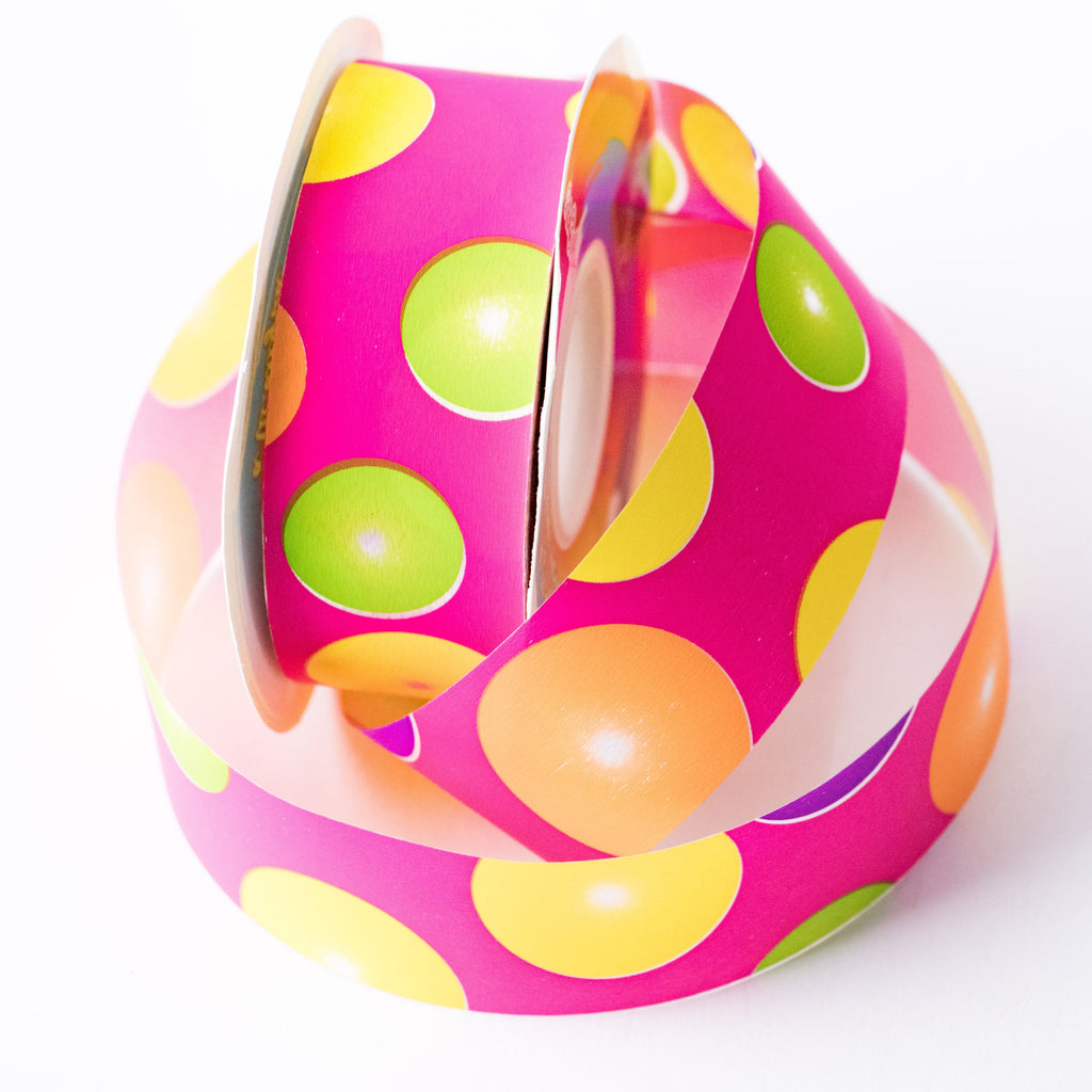 LITTLE BALLS FUCHSIA RIBBON