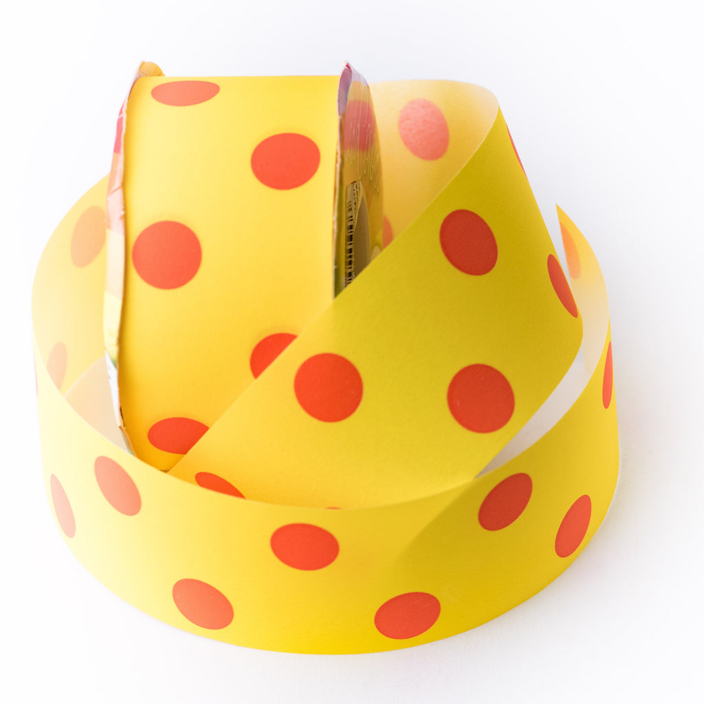 YELLOW CIRCLES RIBBON