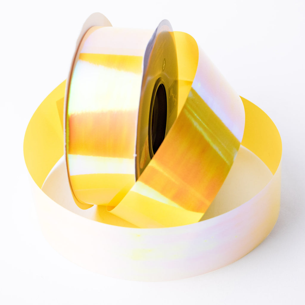 YELLOW PEARLESCENT RIBBON