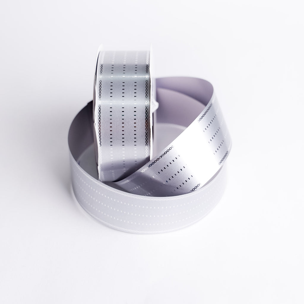 SILVER STRIPES RIBBON
