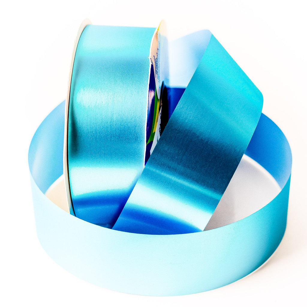 SILKY METAL TURQUOISE RIBBON