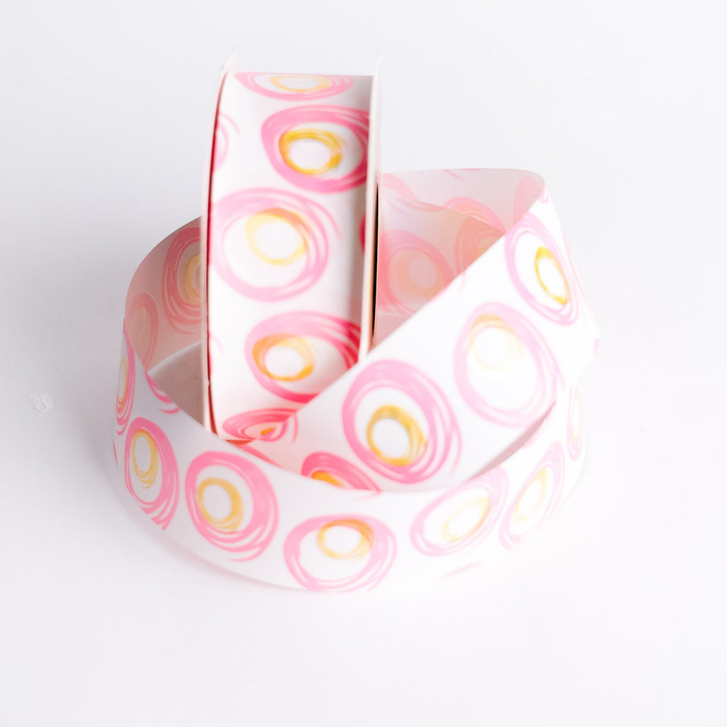WHITE SPIN RIBBON