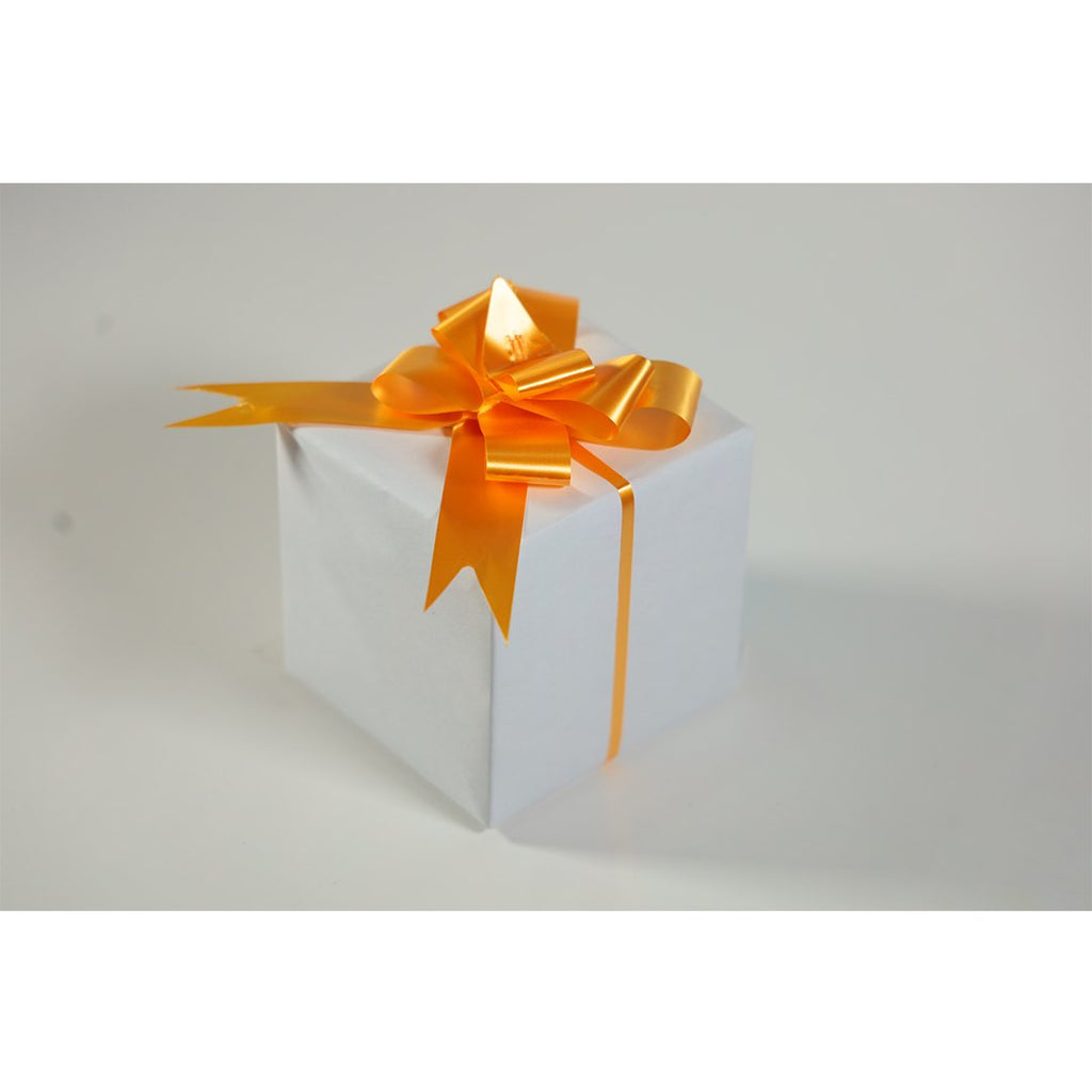 BRIGHT GOLD "PLAIN" BUTTERFLY PULL BOW